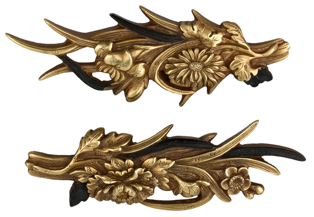 Menuki fleurs
