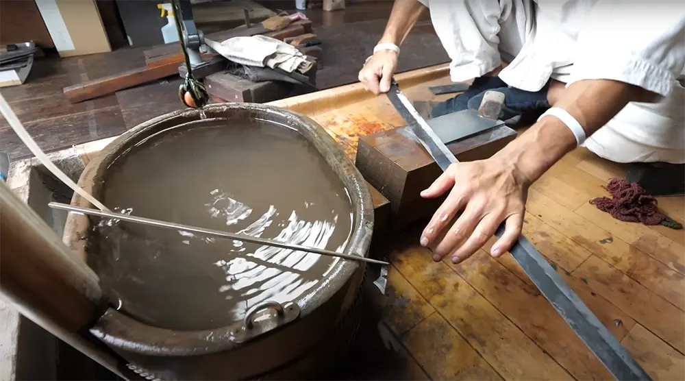 polissage lame katana