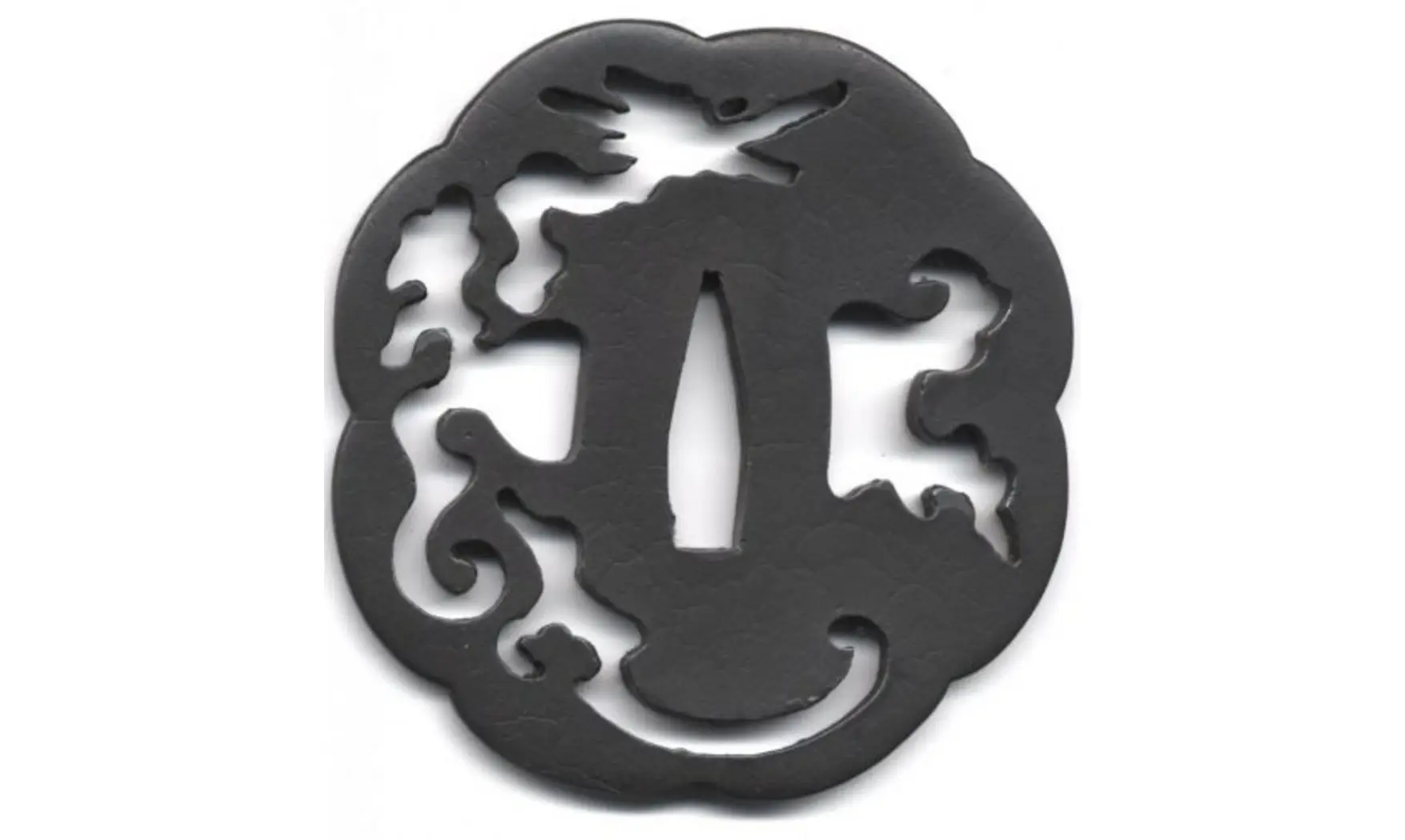 Tsuba Dragon Transparent