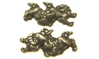 Menuki Couple lion