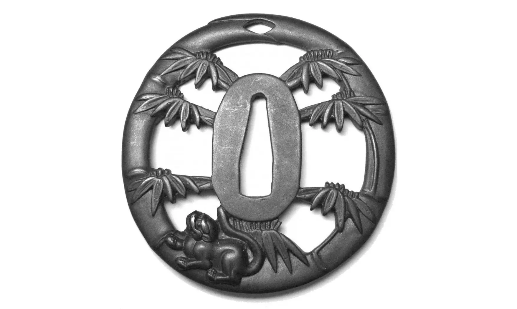 Tsuba Longévité Higo Tigre