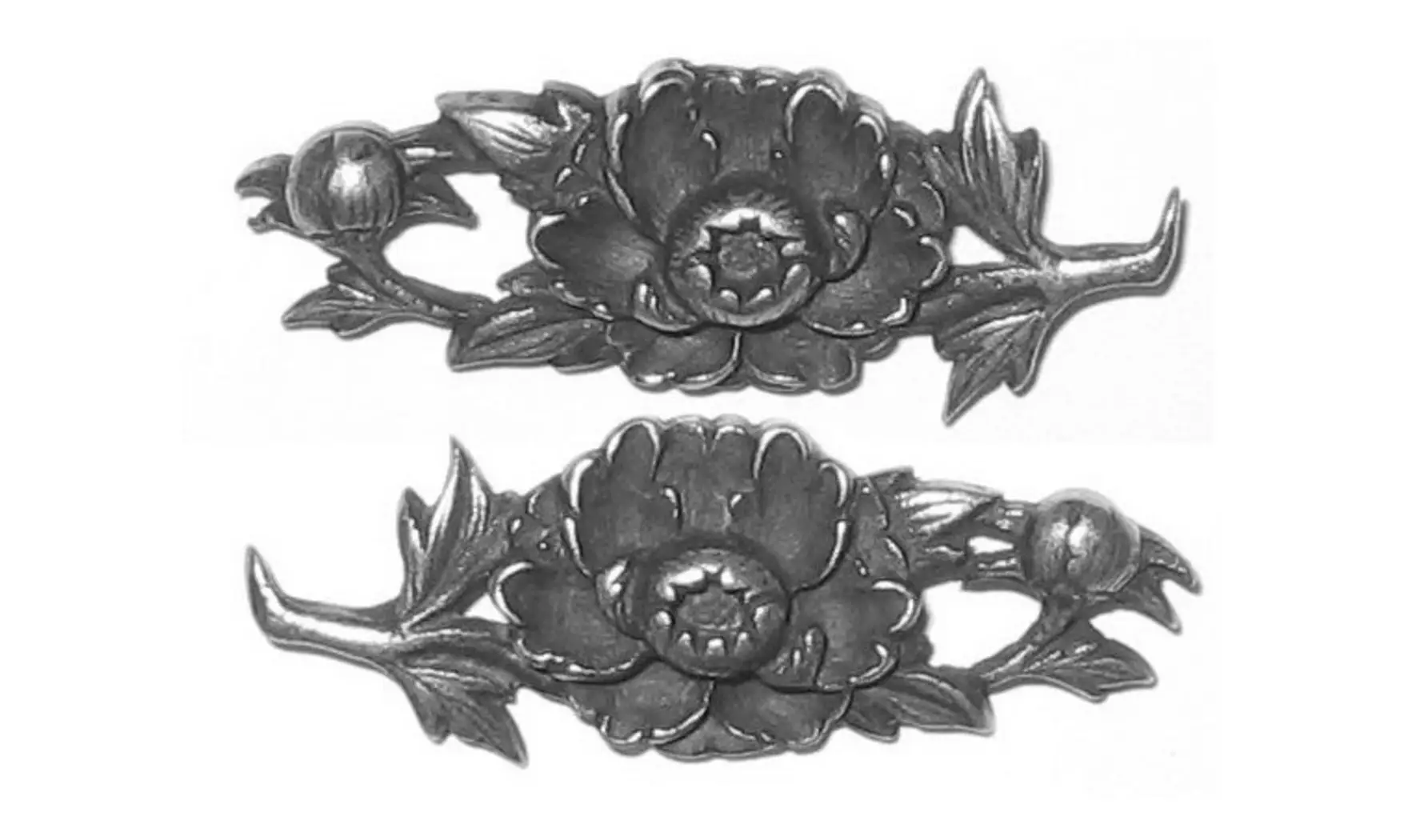 Menuki Fleur de pivoine