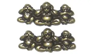 Menuki Trois singes