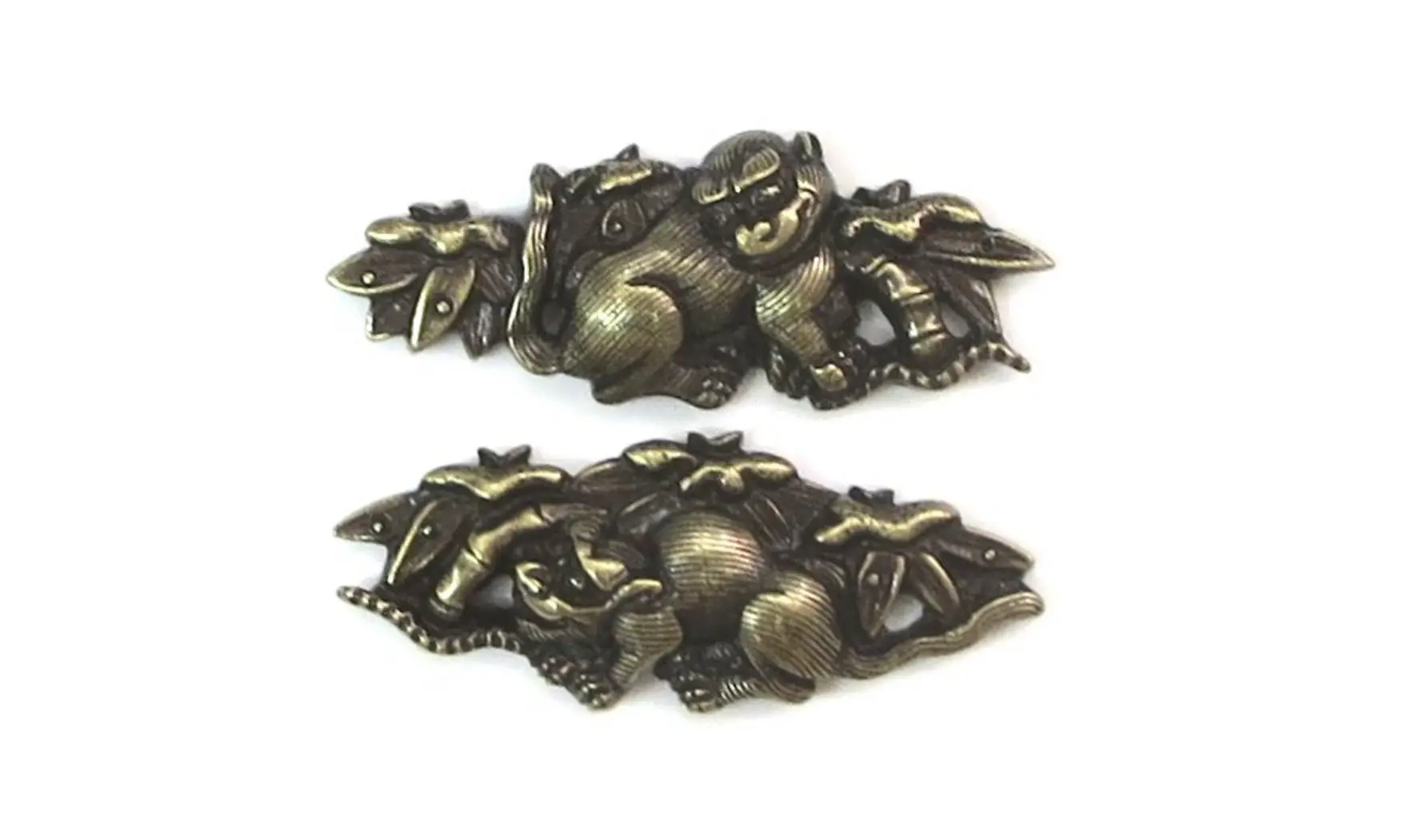 Menuki Tigre de bambou