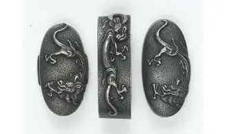 Fuchi-Kashira-Kojiri Dragon de pluie