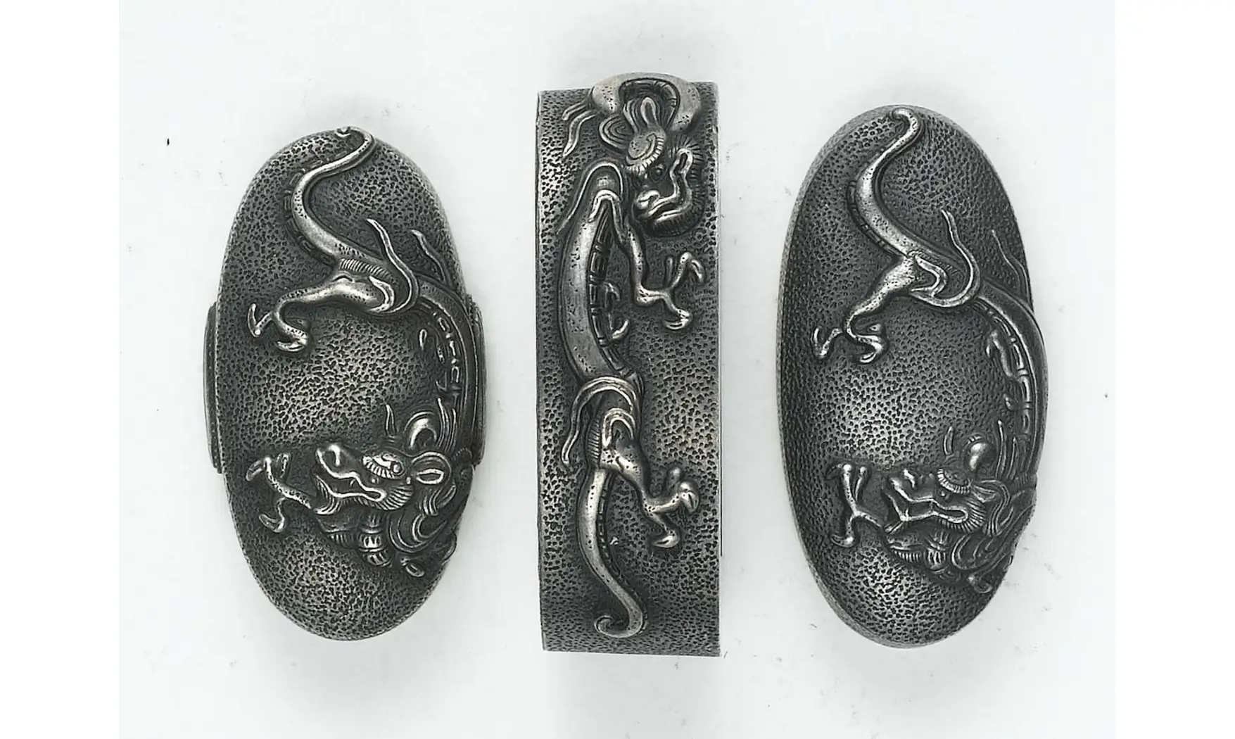 Fuchi-Kashira-Kojiri Dragon de pluie