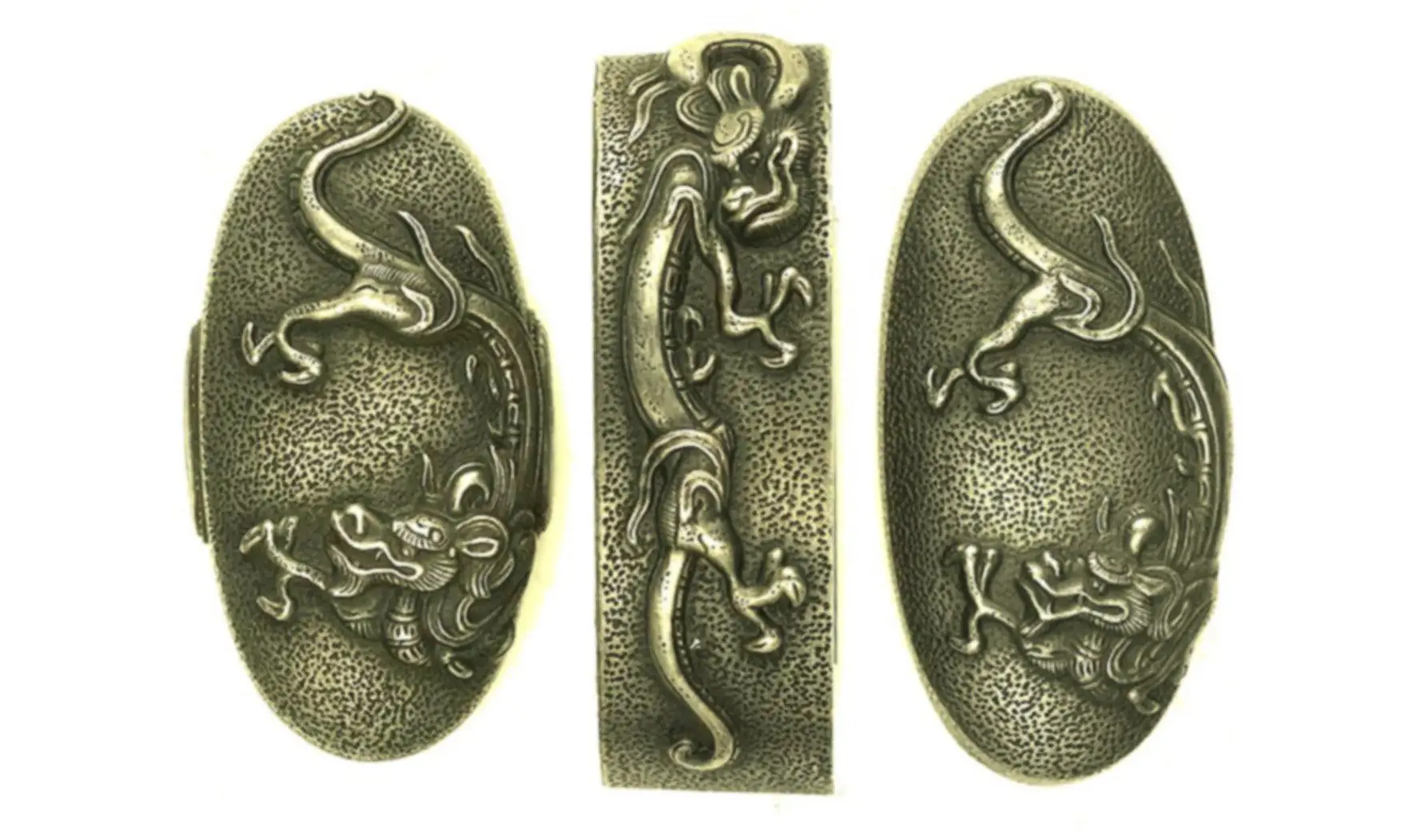 Fuchi-Kashira-Kojiri Dragon de pluie