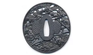 Tsuba Guerrier Munenori