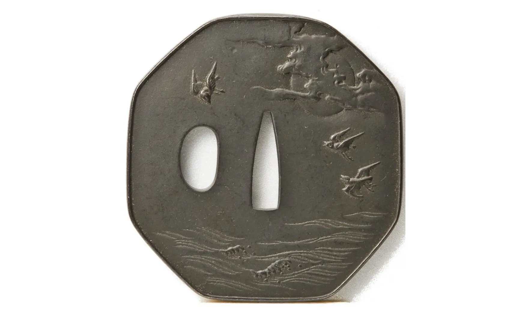 Tsuba Pluvier Sunrise