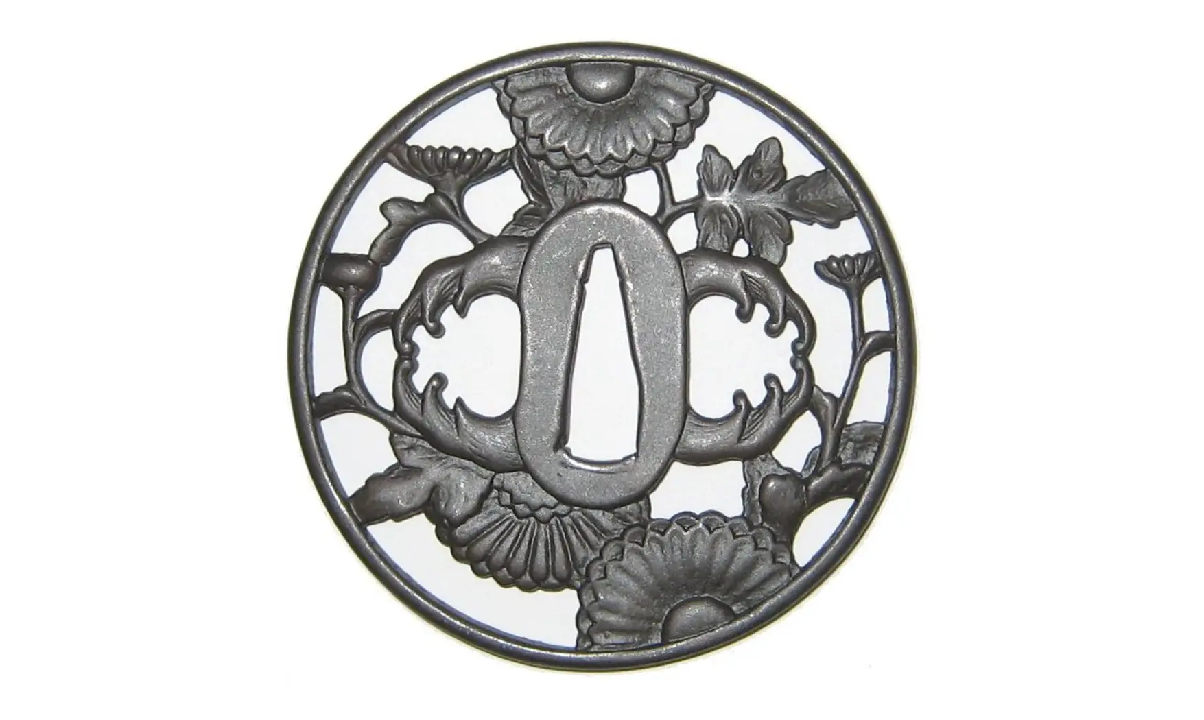 Tsuba Fleur Chrysanthème