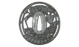 Tsuba Watanabe Chrysanthème