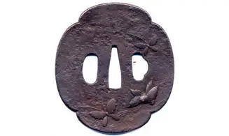 Tsuba Papillon