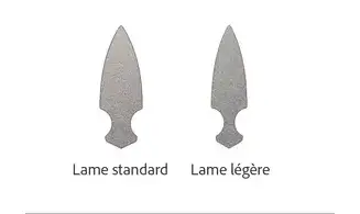 Choix lame normale ou légère
