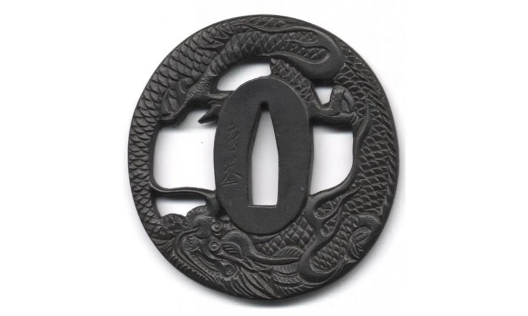 Tsuba Dragon d'écailles