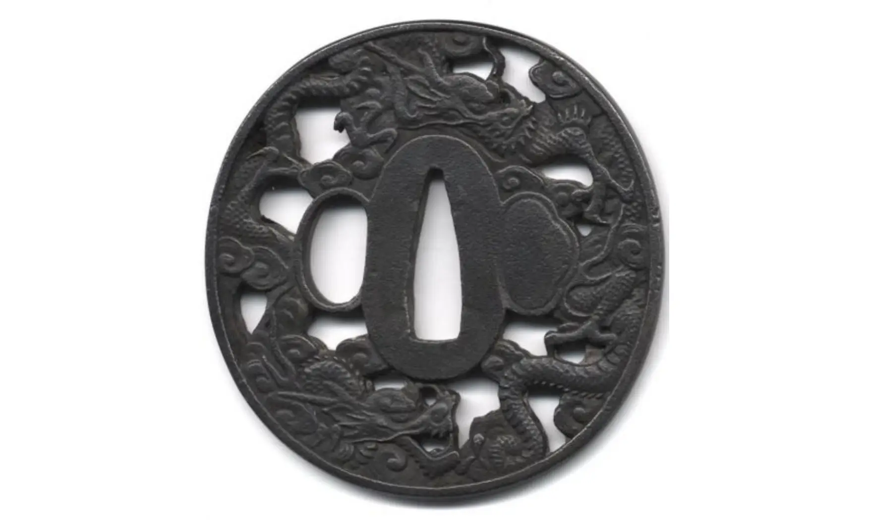 Tsuba nuage de dragons