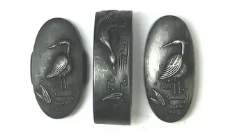 Fuchi-Kashira-Kojiri Héron blanc