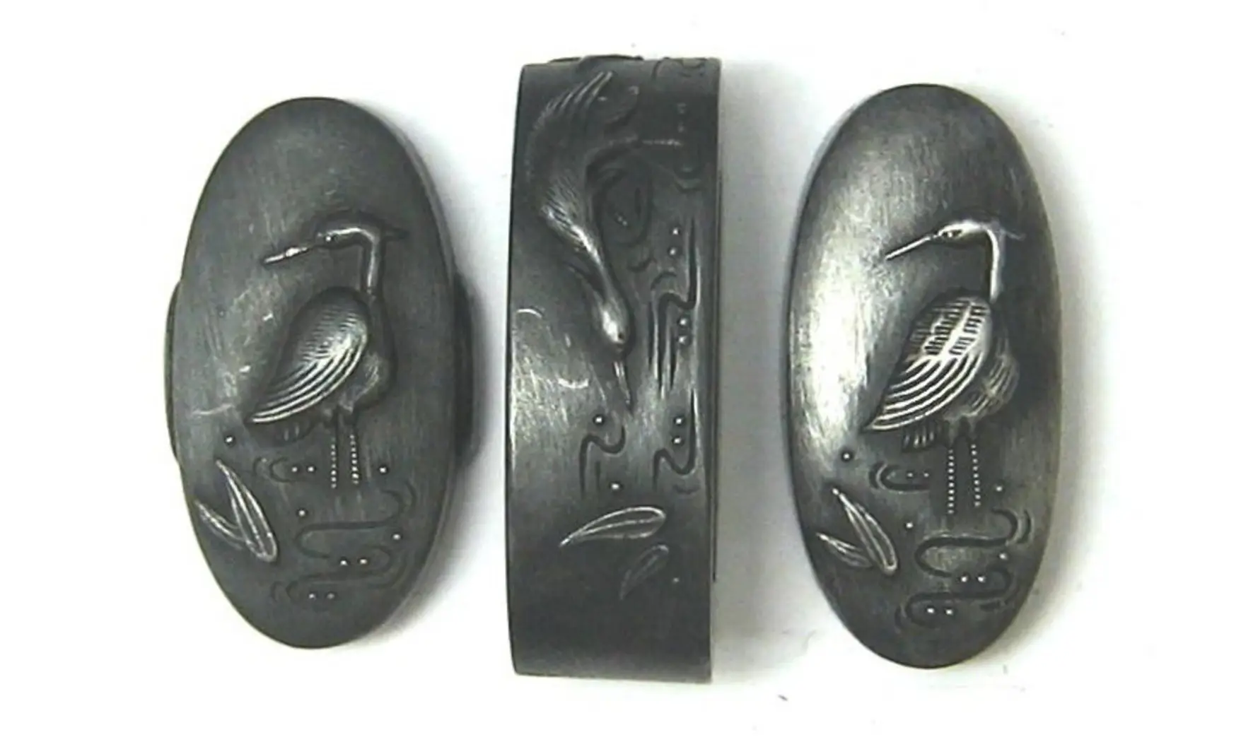 Fuchi-Kashira-Kojiri Héron blanc
